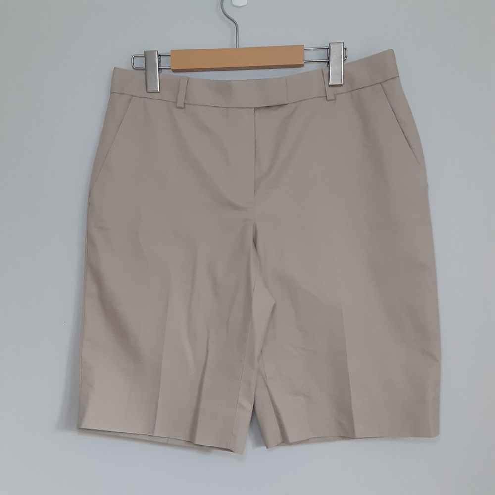 Brooks Brothers Tan Bermuda Shorts Tailored Cotton Blend